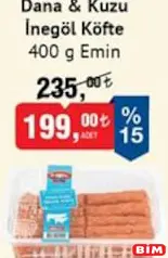EMİN DANA&KUZU İNEGÖL KÖFTE 400 G